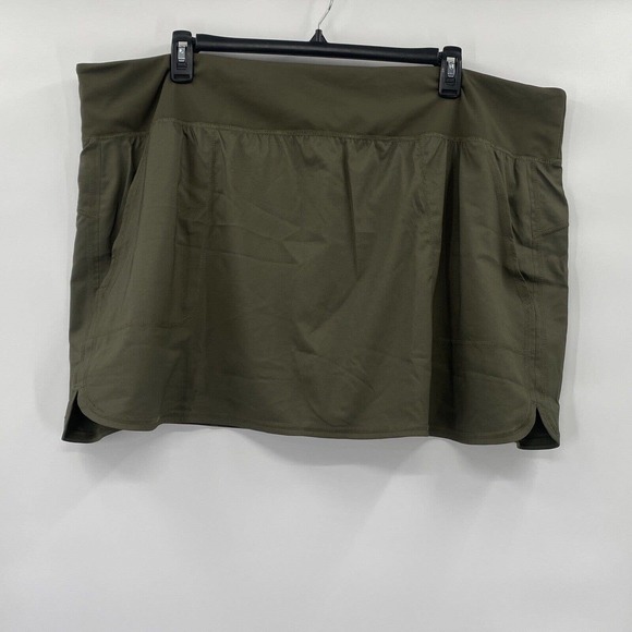 Zuda Skort Women's 3X‎ Green Performance Army Green Pockets Lightweight Tennis - Picture 2 of 10